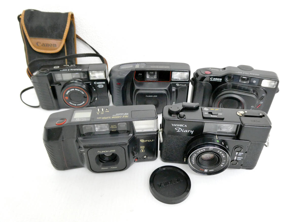 CANON/FUJI/YASHICA 申②190//フィルムコンパクトカメラ5台 CANON/FUJI/YASHICA 申②190//フィルムコンパクトカメラ5台