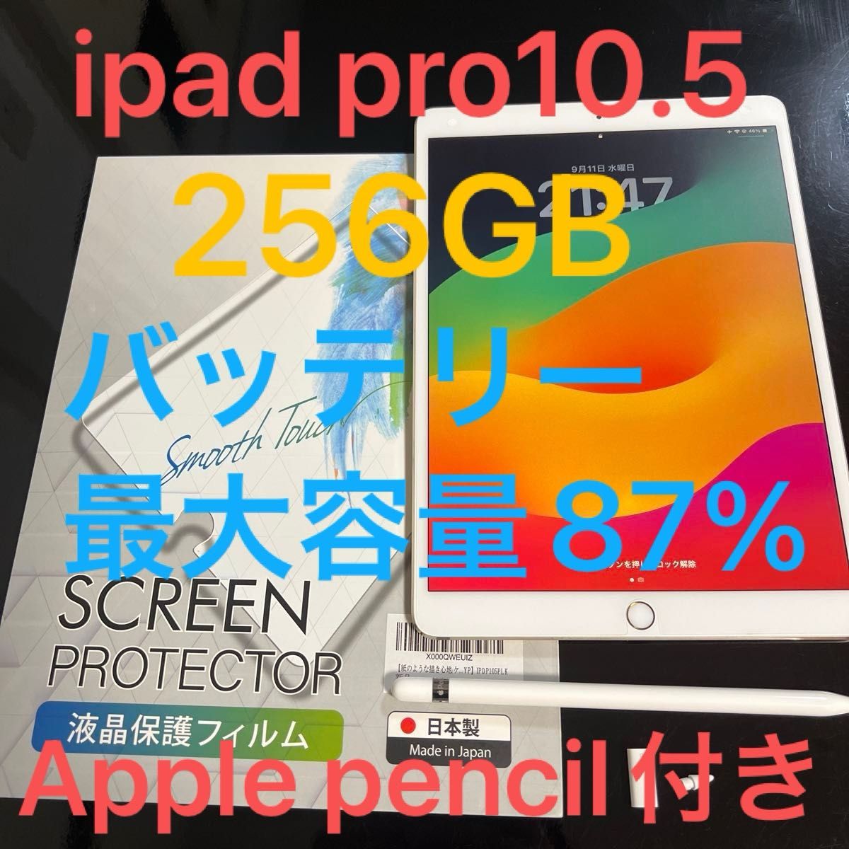 ipad pro 10 5 256GB 本体 Apple pencil 第一世代 未使用 ipad pro 10 5 256GB 本体 Apple pencil 第一世代 未使用