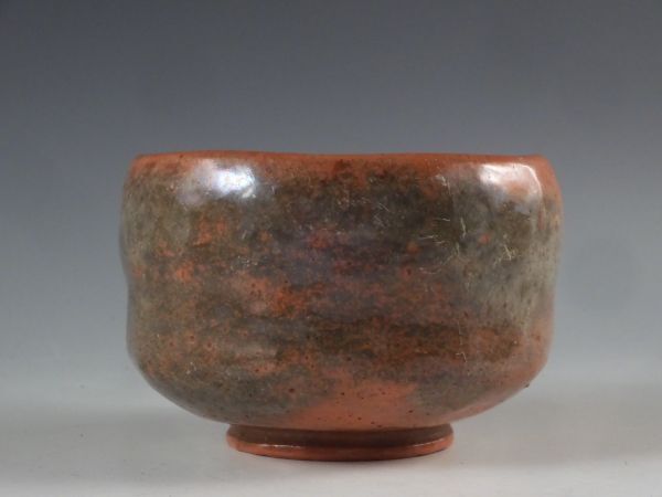堂 黒井 一楽 造 虫明焼 赤楽 茶碗 茶道具 共箱 無傷完品 19w96 堂 黒井 一楽 造 虫明焼 赤楽 茶碗 茶道具 共箱 無傷完品 19w96