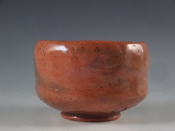 堂 黒井 一楽 造 虫明焼 赤楽 茶碗 茶道具 共箱 無傷完品 19w96 堂 黒井 一楽 造 虫明焼 赤楽 茶碗 茶道具 共箱 無傷完品 19w96