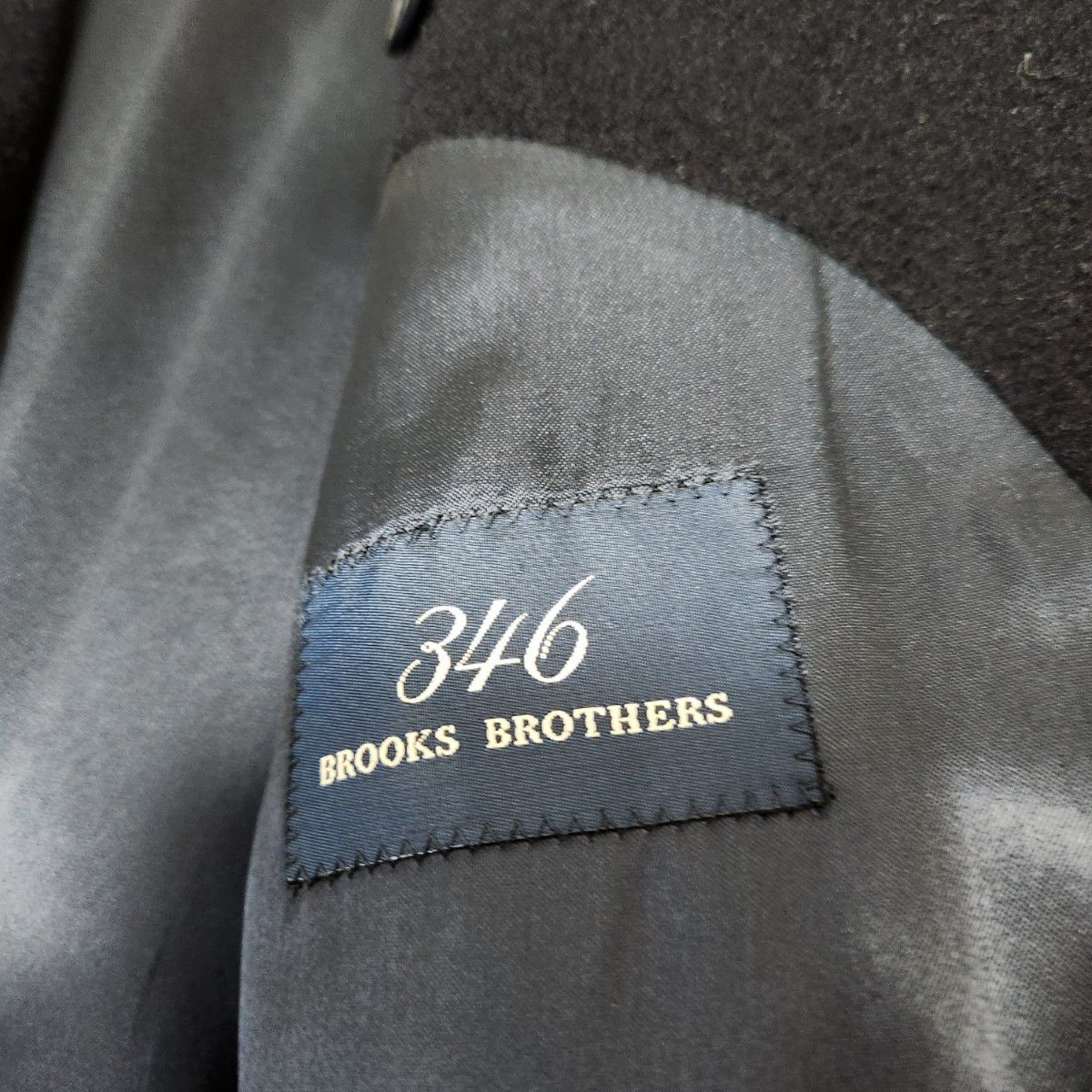 BROOKS BROTHERS カシミヤ混 チェスターコート ネイビー L BROOKS BROTHERS カシミヤ混 チェスターコート ネイビー L