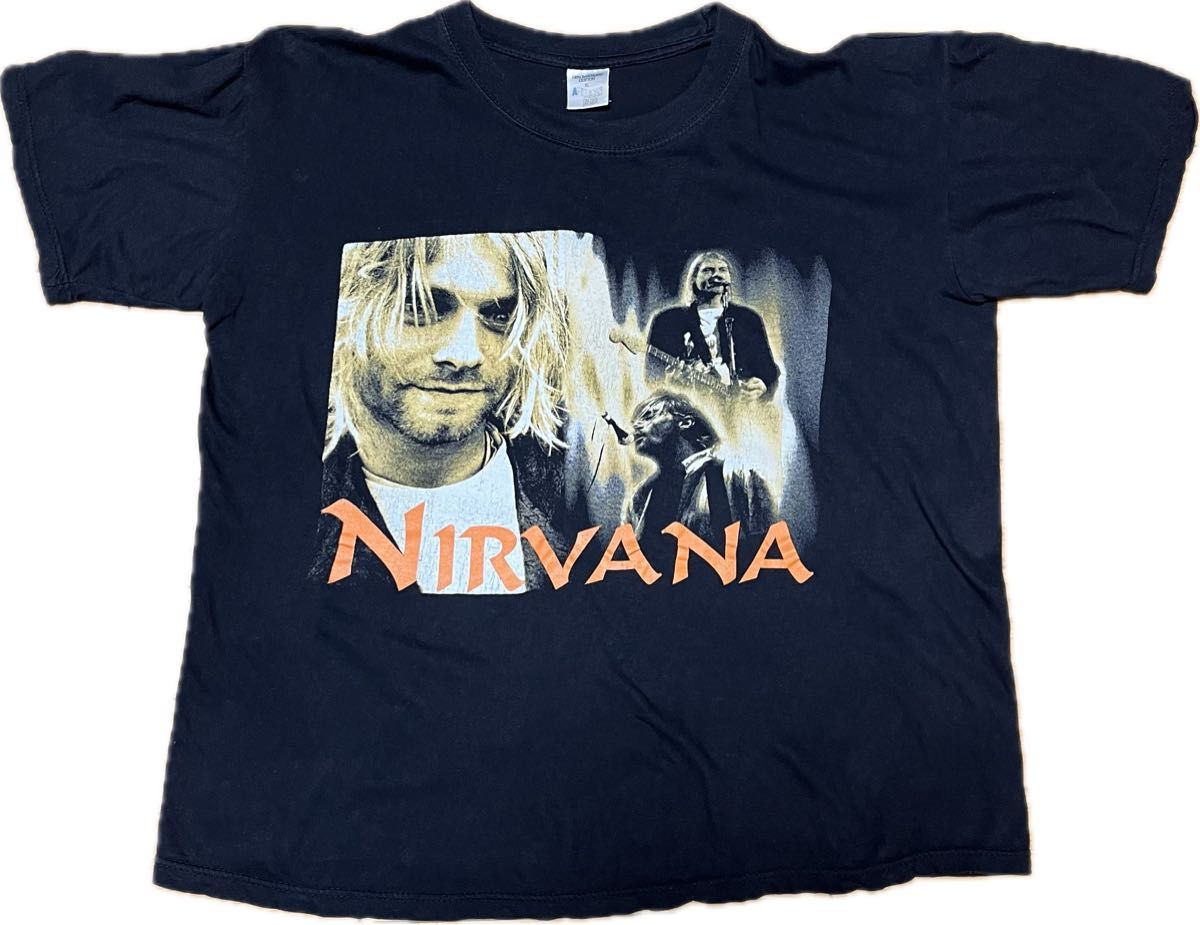 NIRVANA カートコバーン 90s ブラック Tシャツ ユーロブート NIRVANA カートコバーン 90s ブラック Tシャツ ユーロブート