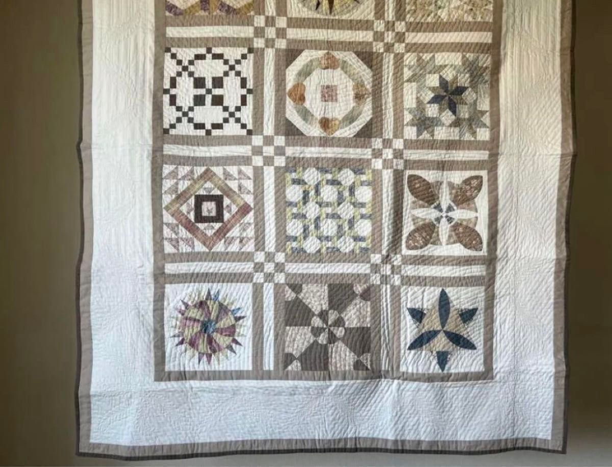 サンプラーキルト パッチワークキルト Quilt 一点もの 鷲沢玲子 サンプラーキルト パッチワークキルト Quilt 一点もの 鷲沢玲子