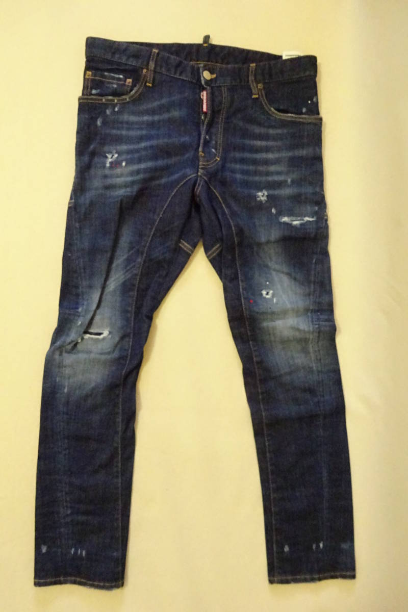 *DSQUARED2 Denim брюки 48 цвет 470 (S71LB0345) Dsquared джинсы стандартный товар TIDY BIKER Thai tititi Biker a