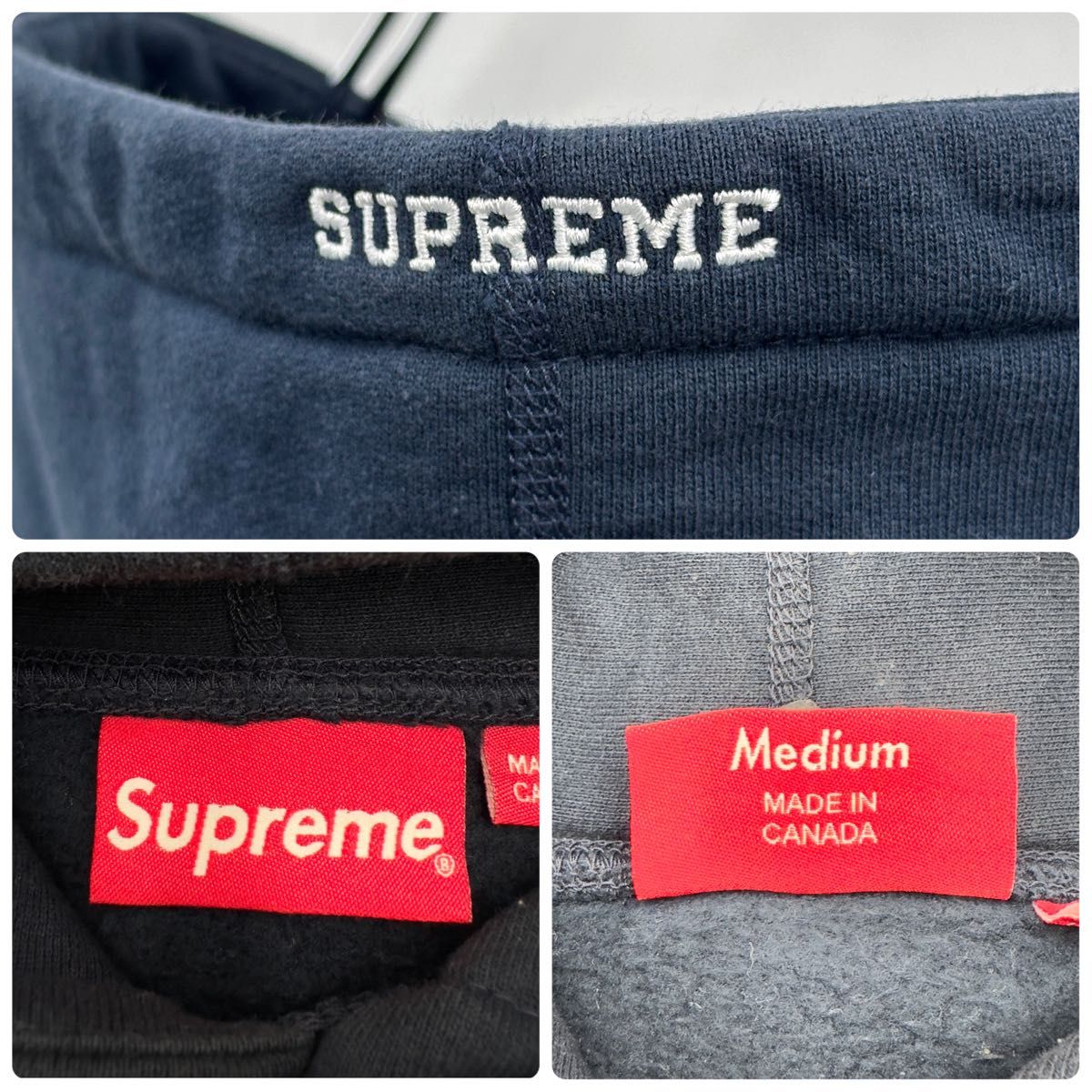 【超希少】シュプリーム パーカー Sロゴ満載 刺繍 総柄 プルオーバー タグ付 入手困難 】SUPREME シュプリーム 人気Sロゴ 刺繍 パーカー M