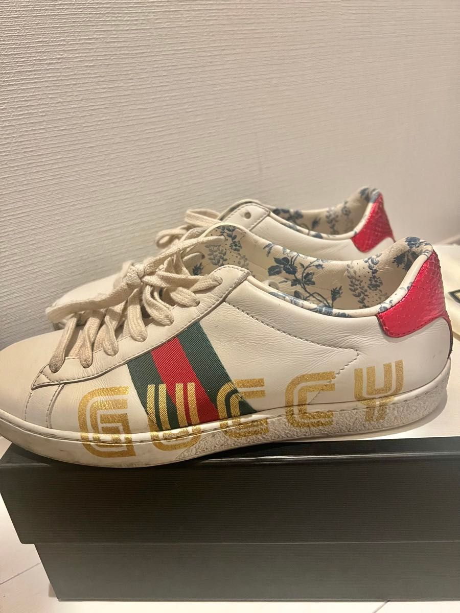 値下げ)GUCCI ロゴ入り グッチ スニーカー ホワイト 36|Yahoo 値下げ)GUCCI ロゴ入り グッチ スニーカー ホワイト 36|Yahoo