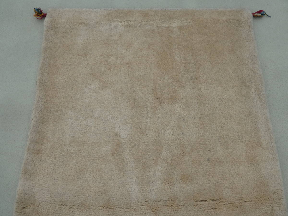 ギャッベ ペルシャ絨毯 アンティーク ラグ カーペット 骨董 イラン産 手織り Tお155_画像2