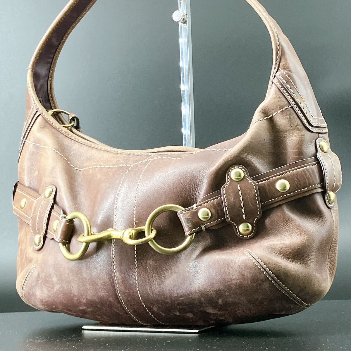 COACH コーチ ショルダーバッグ ワンショルダー 茶 ブラウン COACH コーチ ショルダーバッグ ワンショルダー 茶 ブラウン