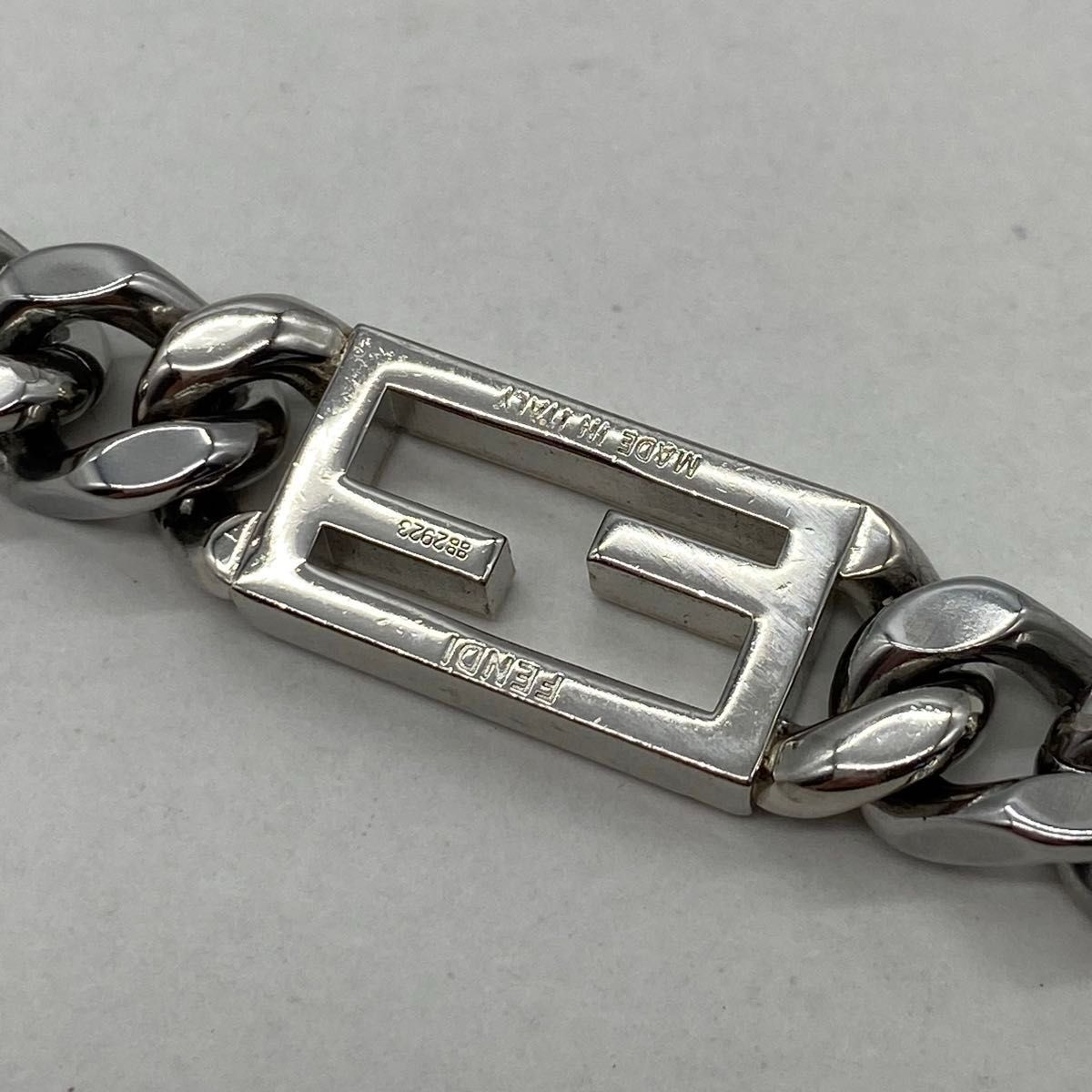 FENDI バゲットネックレス シルバー フェンディ 目黒蓮着用 FENDI バゲットネックレス シルバー フェンディ 目黒蓮着用