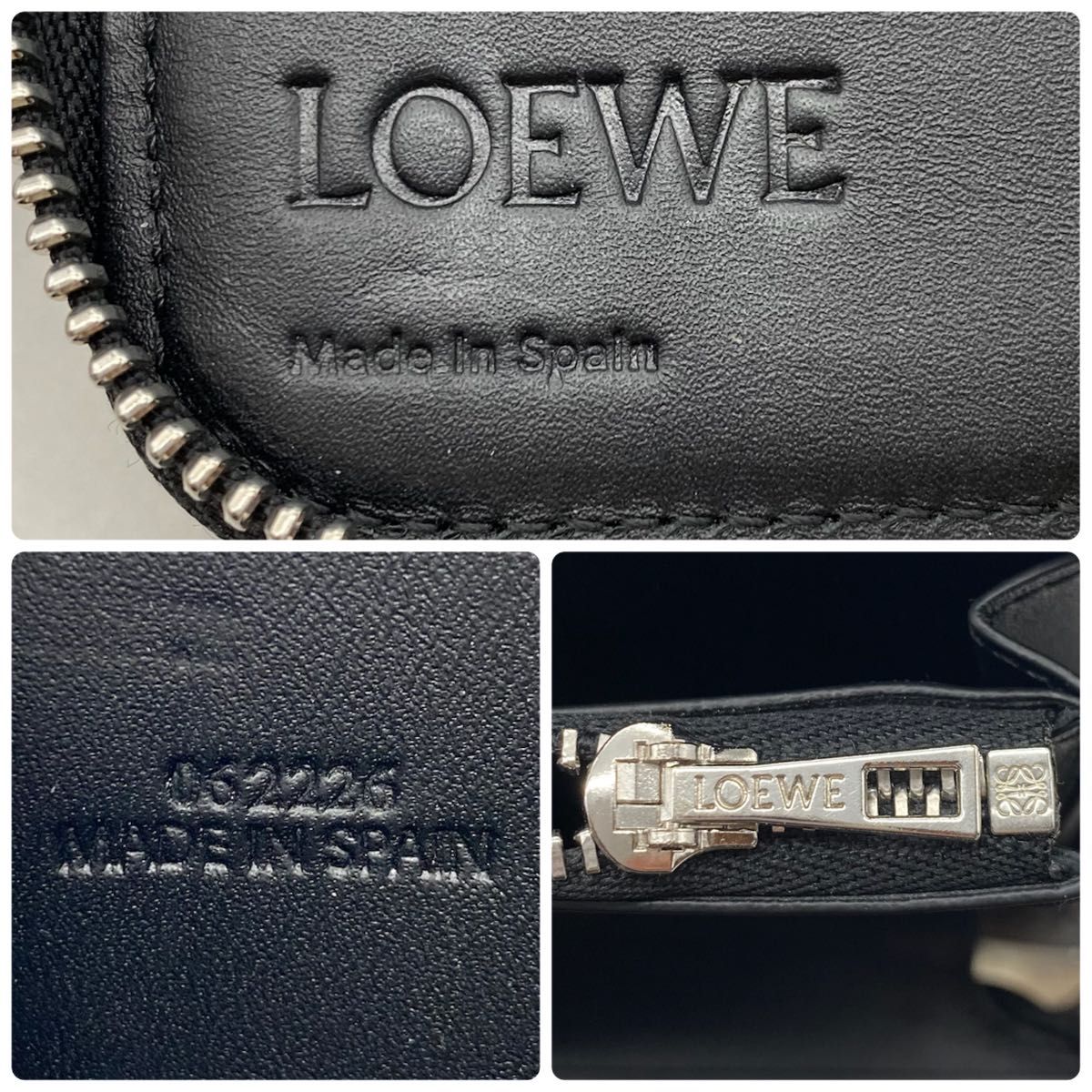 ロエベ LOEWE アナグラム 長財布 レザー シボ革 オーガナイザー ロエベ LOEWE アナグラム 長財布 レザー シボ革 オーガナイザー