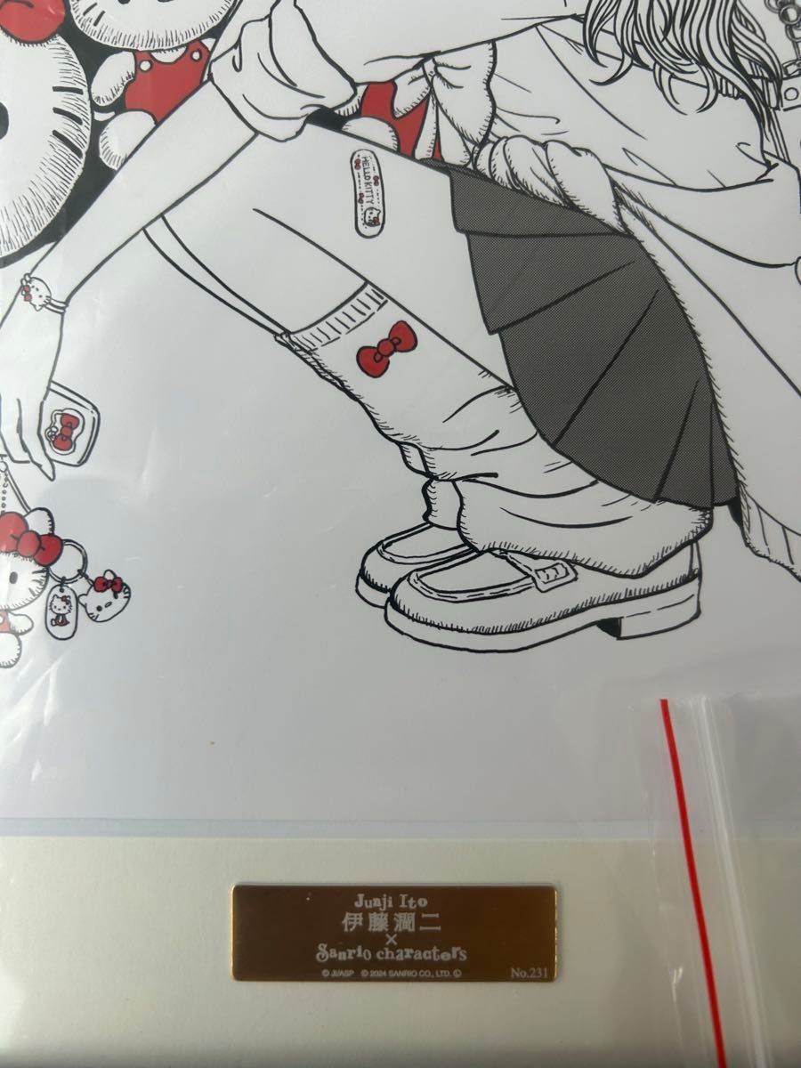 複製原画】伊藤潤二×サンリオキャラクターズ ギャル富江×ハロー 複製原画】伊藤潤二×サンリオキャラクターズ ギャル富江×ハロー