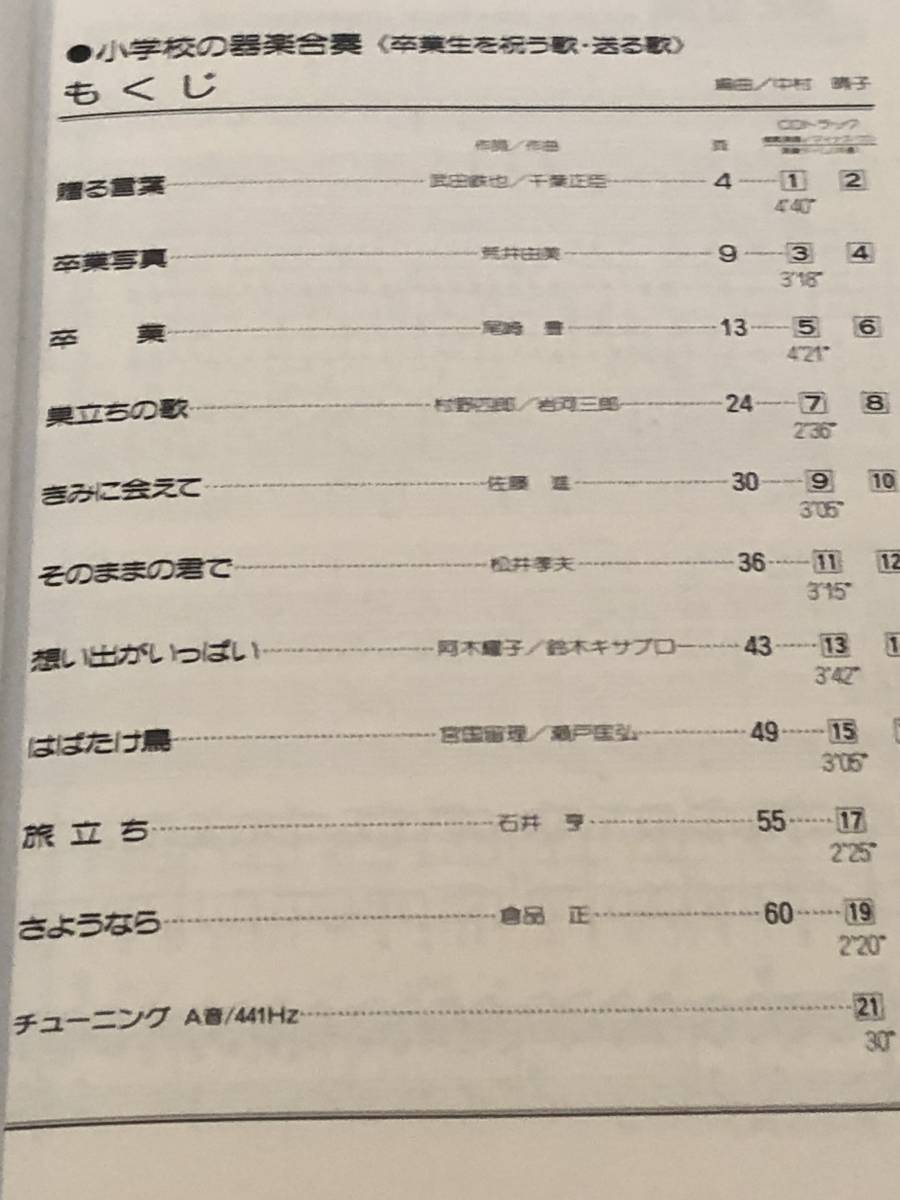 ヤフオク 小学校の器楽合奏 楽譜 Cd付 卒業生を祝う歌 送 ヤフオク 小学校の器楽合奏 楽譜 Cd付 卒業生を祝う歌 送