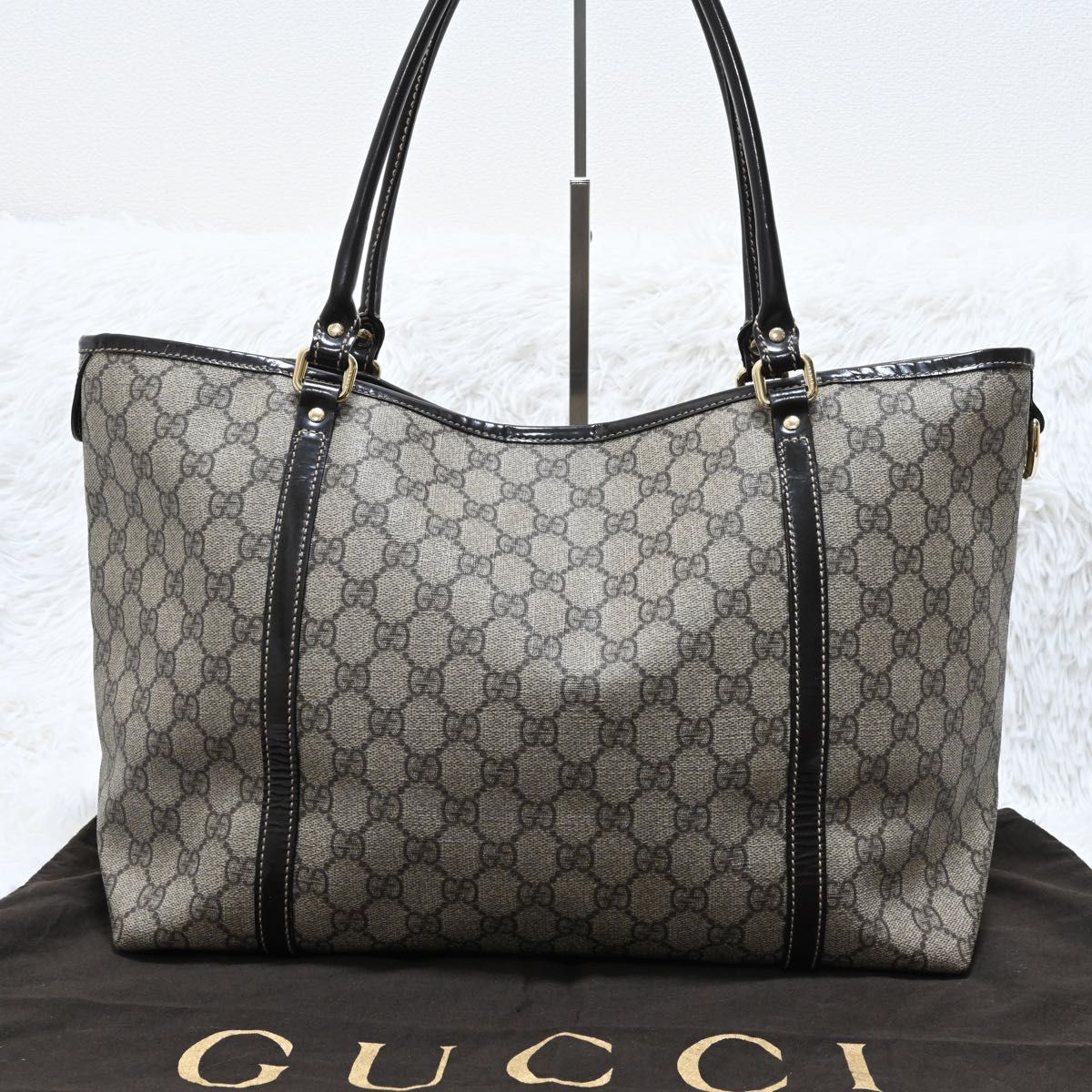美品✨ グッチ トートバッグ 肩掛け GGスプリーム シェリー 美品✨ グッチ トートバッグ 肩掛け GGスプリーム シェリー
