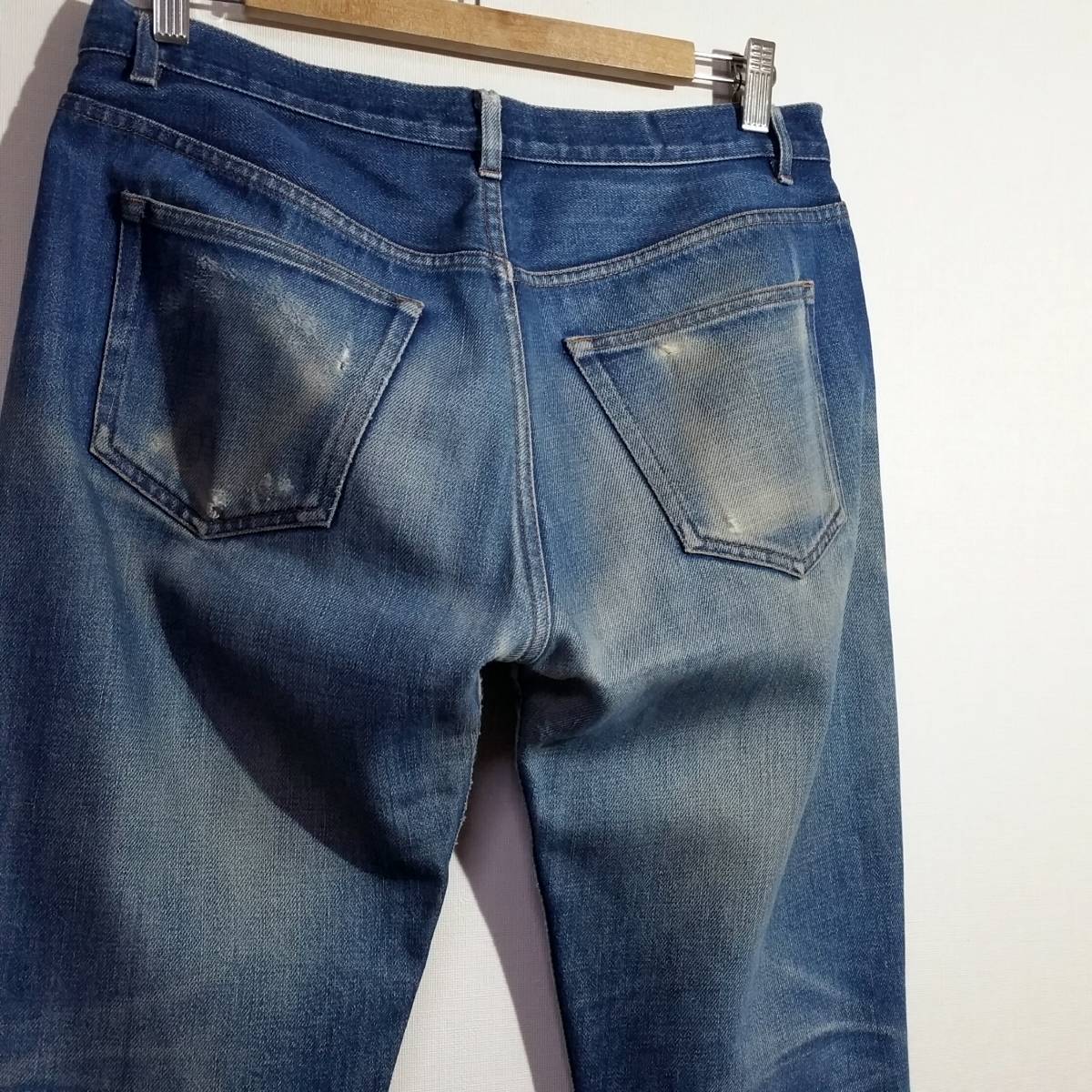 圧倒的経年変化 A.P.C. NEW STANDARD ジーンズ デニム メンズ 30 鬼ヒゲ ハチの巣 アーペーセー バトラー_画像7