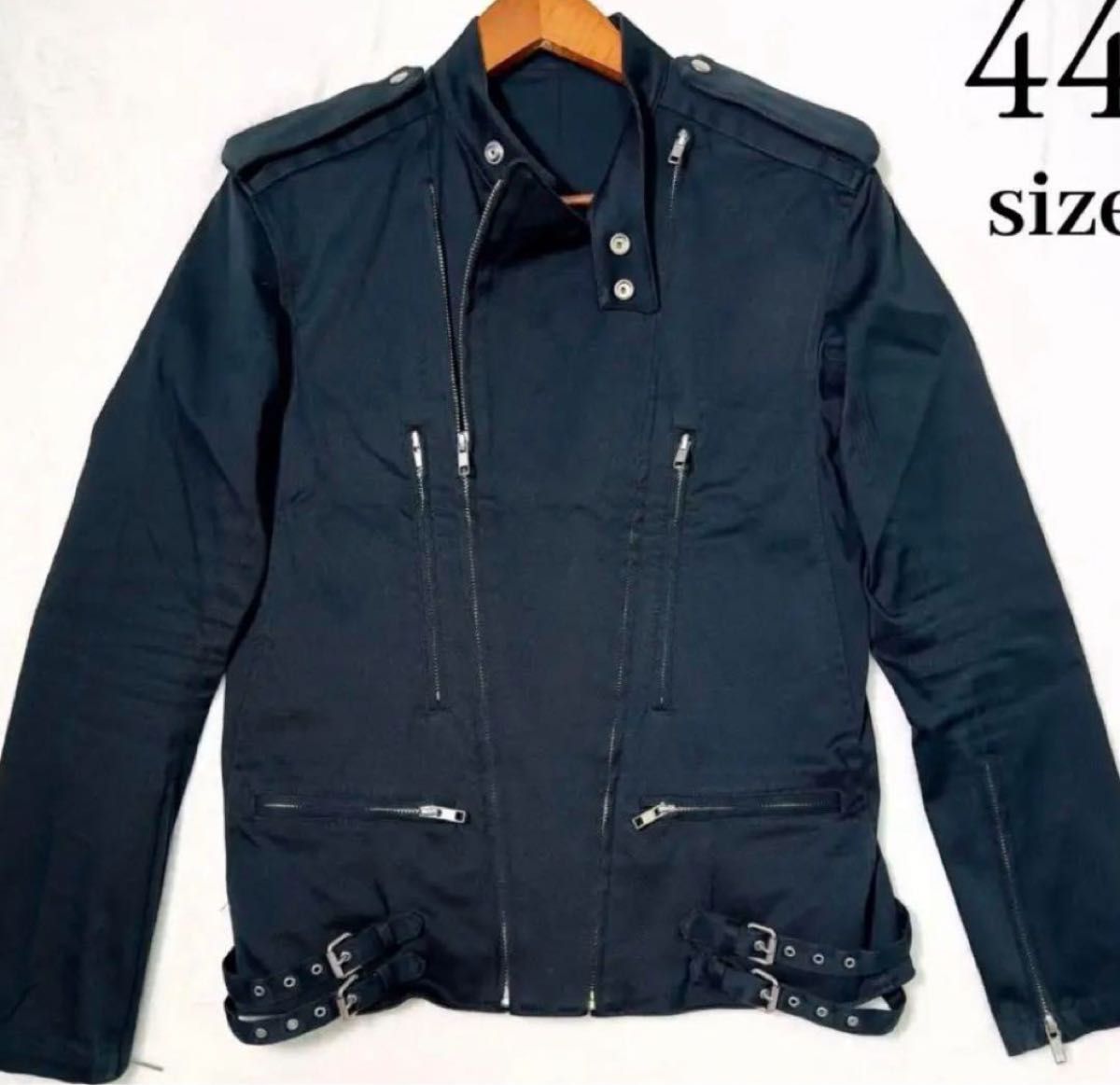 美品 LAD MUSICIAN コットン ライダースジャケット ダブル 美品 LAD MUSICIAN コットン ライダースジャケット ダブル
