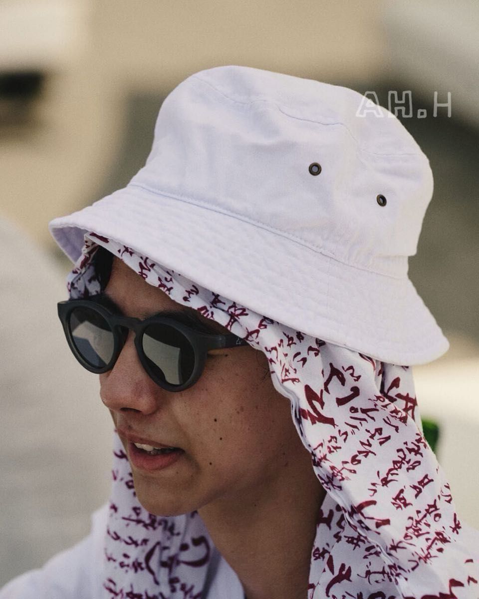 AH H WHITE BUCKET HAT(Non Wash) L/XL バケットハット 長谷川 AH H WHITE BUCKET HAT(Non Wash) L/XL バケットハット 長谷川