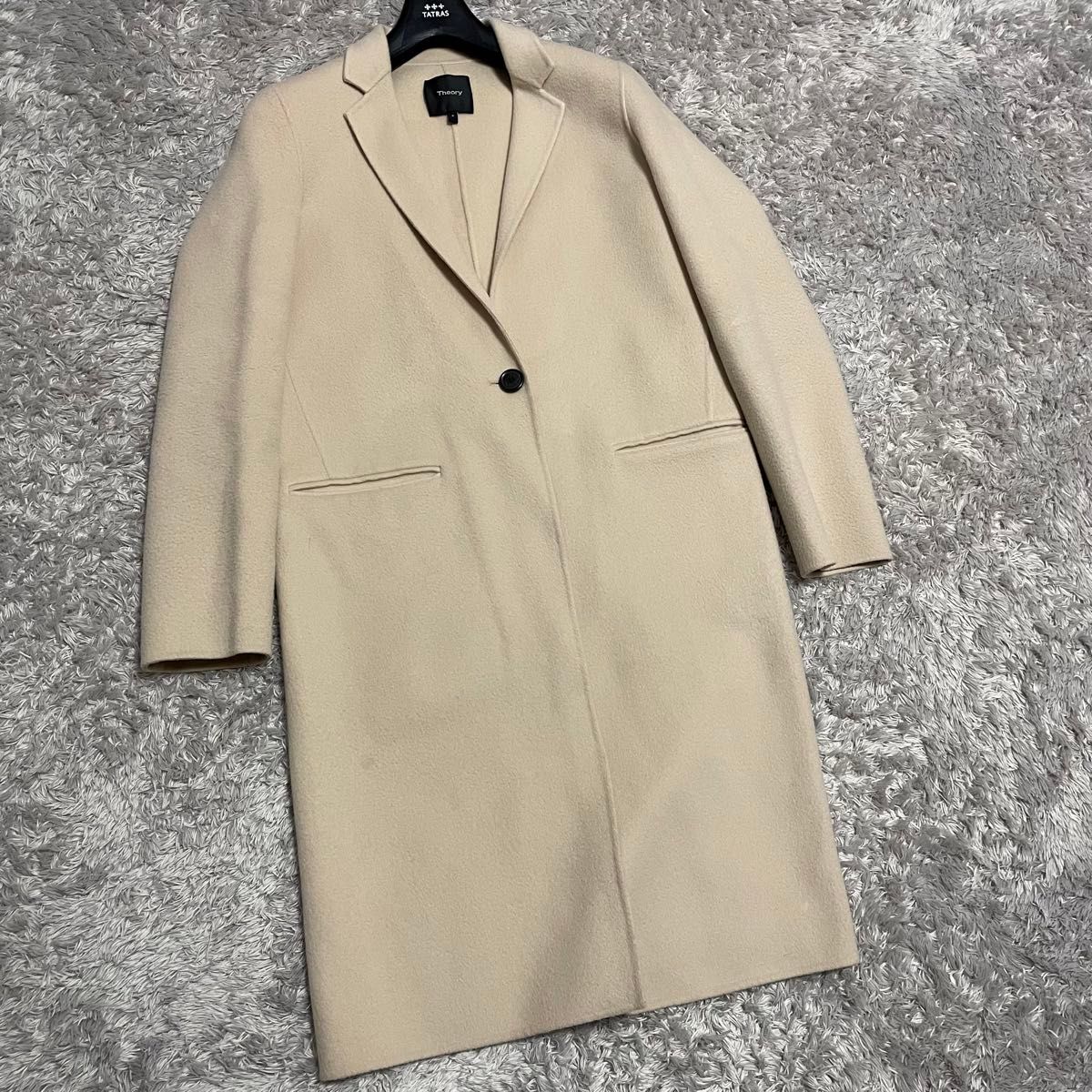 Theory セオリー 現行タグ カシミヤ混 1ボタン チェスターコート