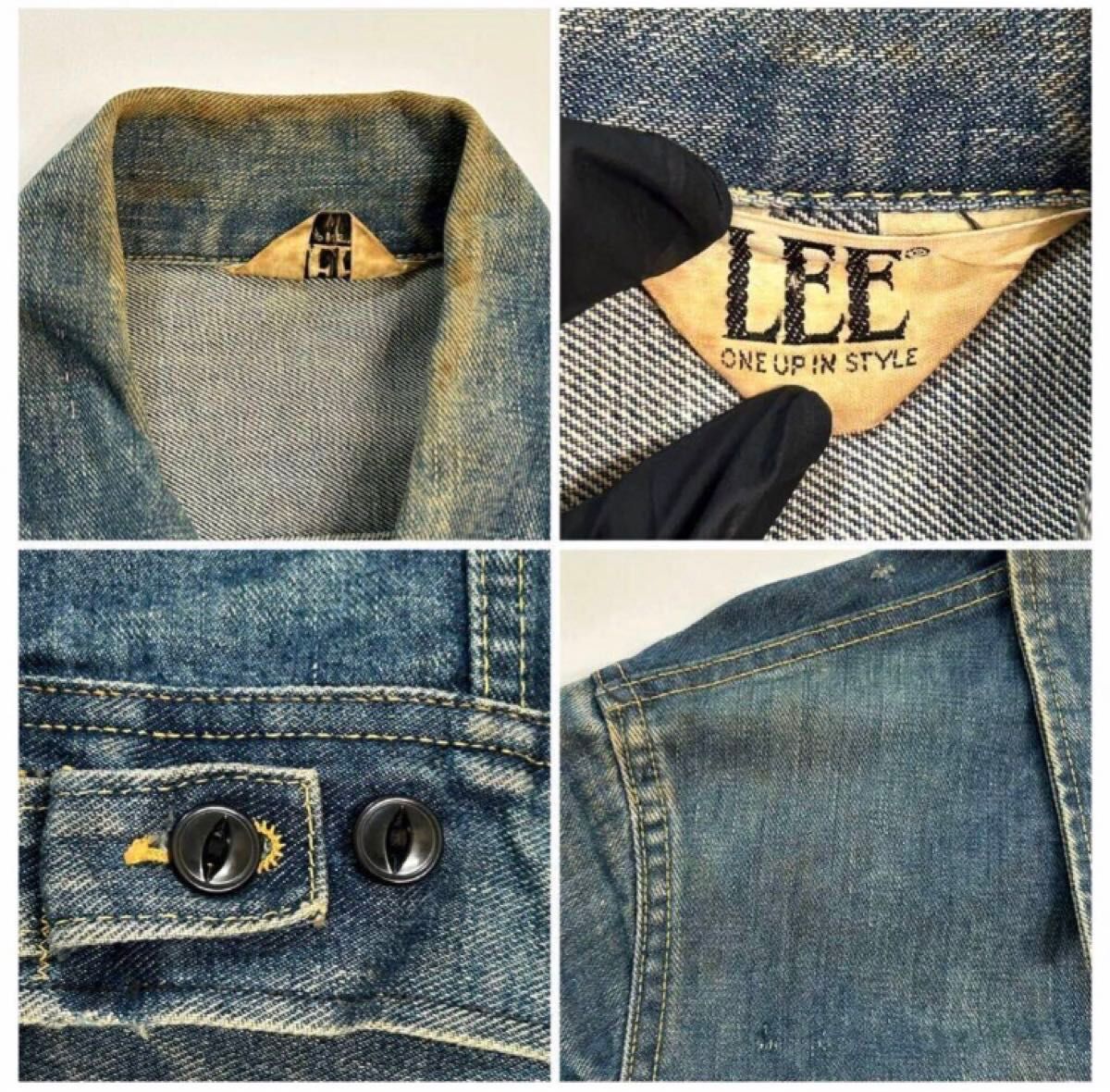 レア セカンドタイプLEEデニムジャケット ビッグサイズ ハチノス レア セカンドタイプLEEデニムジャケット ビッグサイズ ハチノス