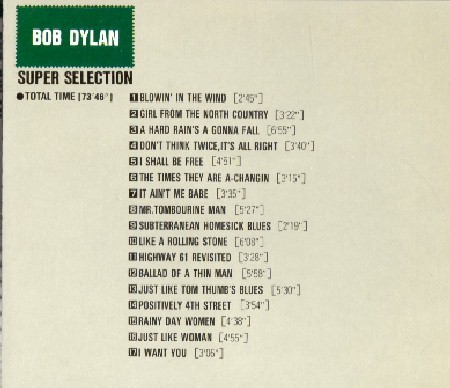 音楽CD BOB DYLAN 17曲、美品中古