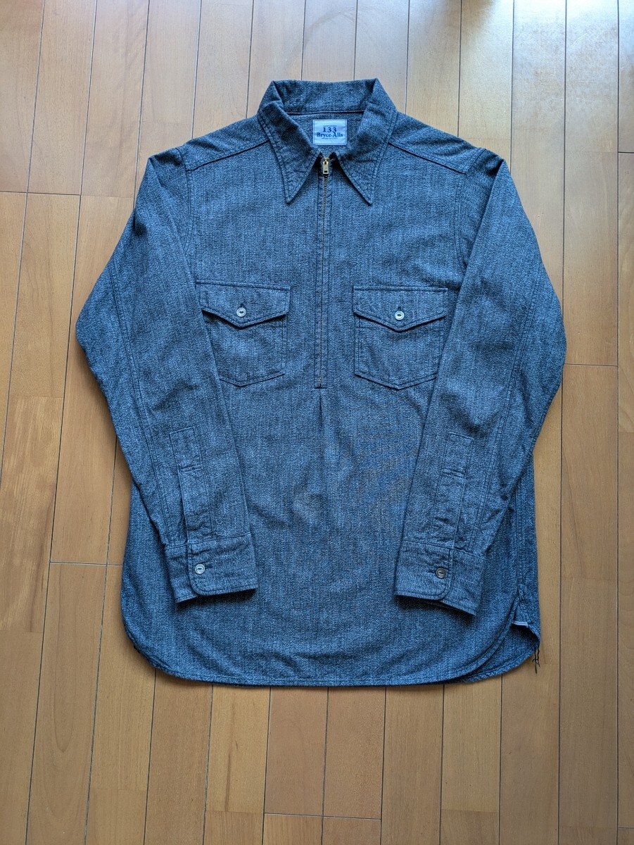 イーサン着用 Bryceland's Half-zip Shirt Salt & Pepper イーサン着用 Bryceland's Half-zip Shirt Salt & Pepper