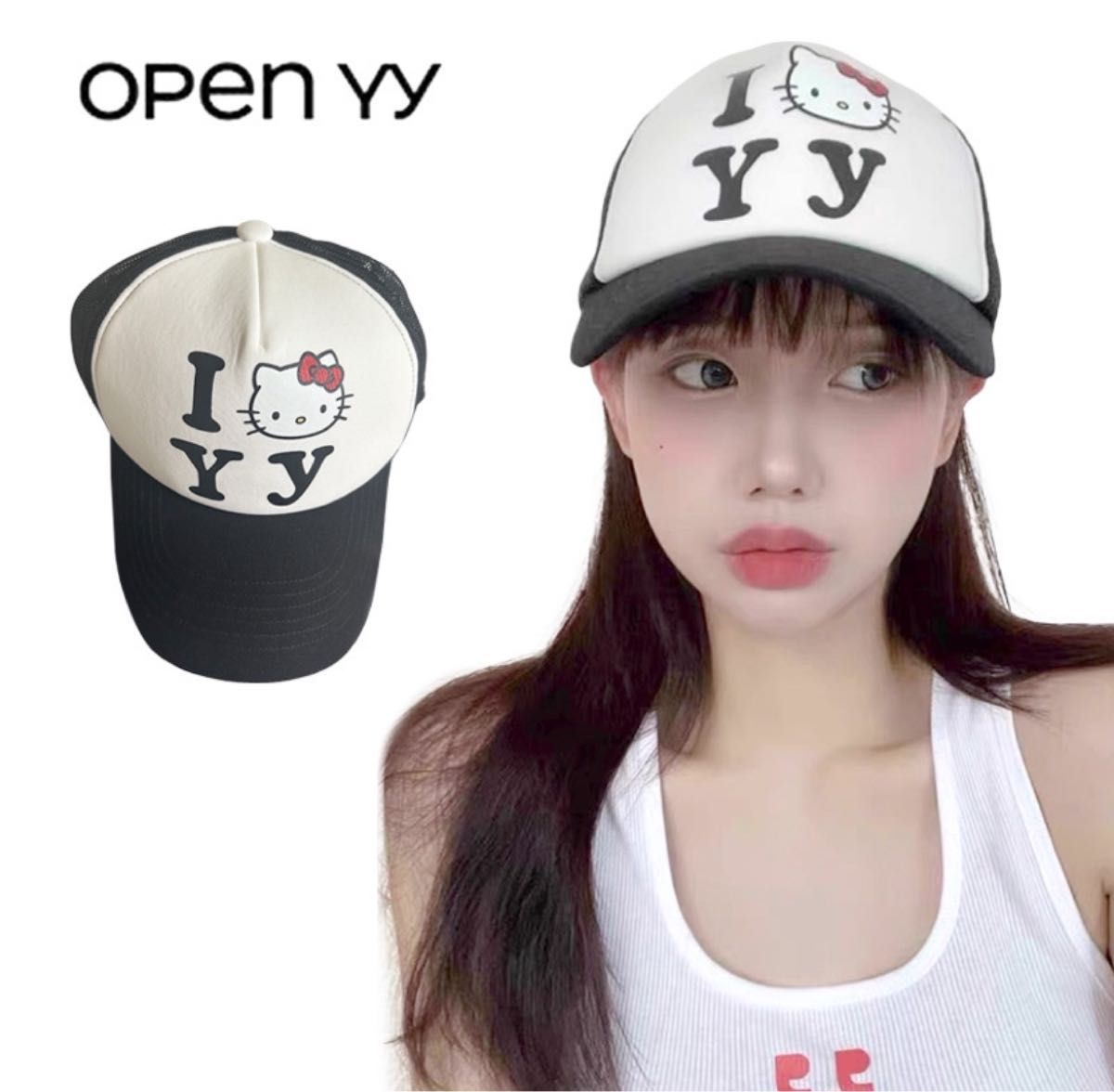 open yy Hello KittyYYTrucker Cap キャップ 帽子 CAP|Yahoo open yy Hello KittyYYTrucker Cap キャップ 帽子 CAP|Yahoo