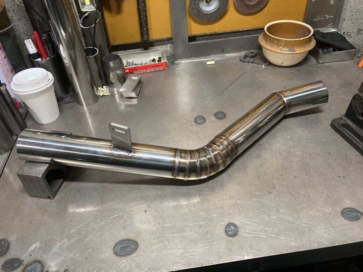 エリミネーター250se ステンレスショート菅 エビ菅仕様 カワサキ高級品 エリミネーター 250se スリップオンショート管 オールステンレス