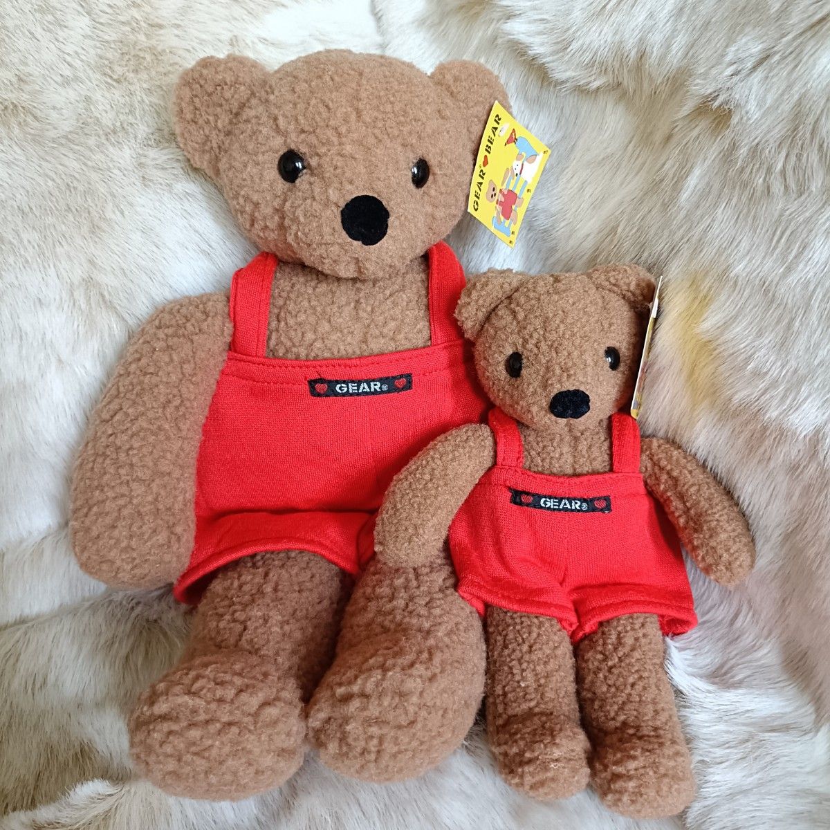 GUND GEAR BEAR 大小セット ガンド ギアベア ぬいぐるみ ラトル GUND GEAR BEAR 大小セット ガンド ギアベア ぬいぐるみ ラトル