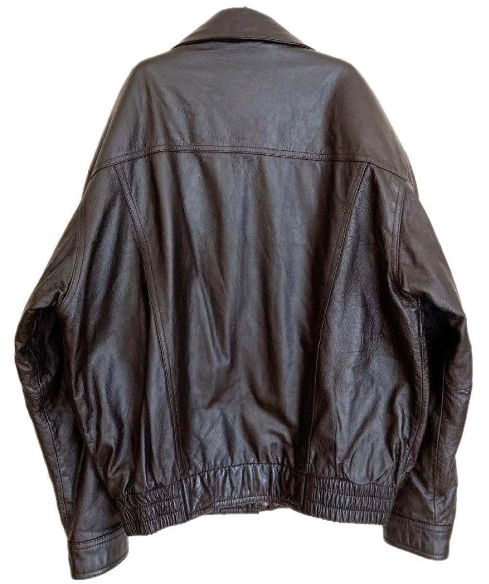 80s オーバーサイズ 本革レザー ボンバージャケット ビンテージ 80s オーバーサイズ 本革レザー ボンバージャケット ビンテージ