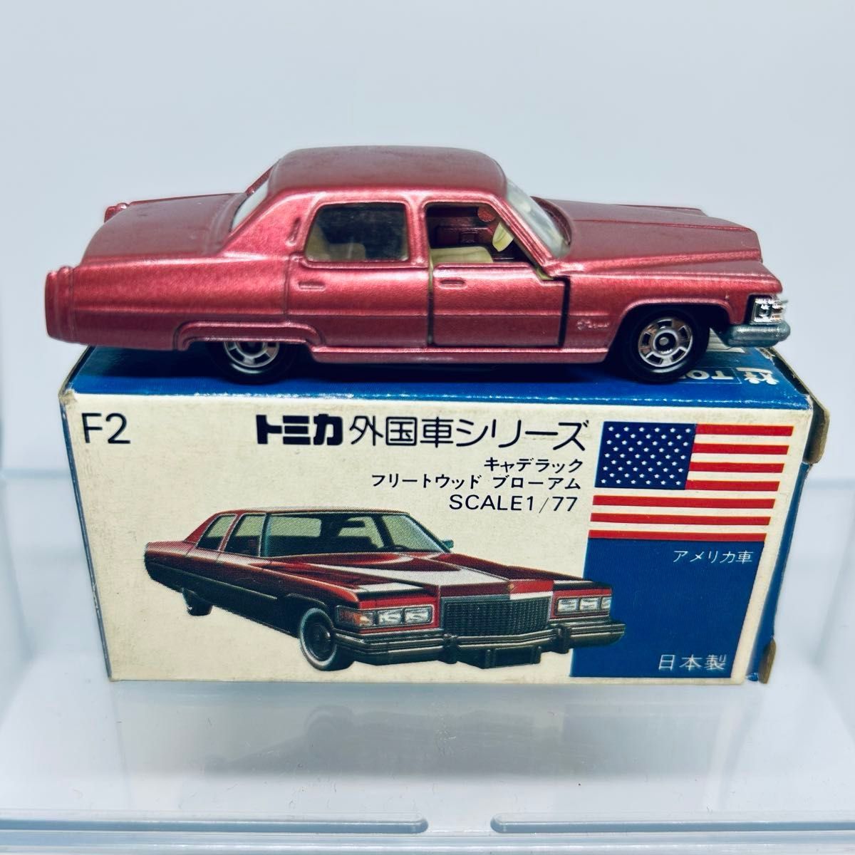 トミカF2 キャデラック フリートウッド ブローアム ピンク 外国 トミカF2 キャデラック フリートウッド ブローアム ピンク 外国