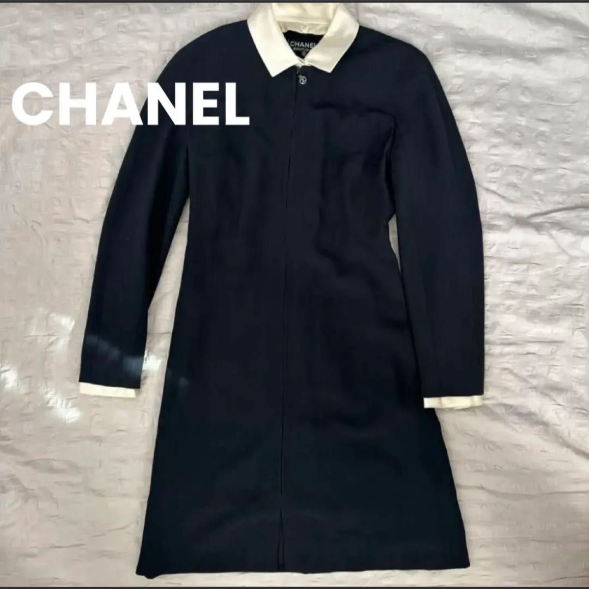 CHANEL シャネル】フォーマル ワンピース 制服 襟取り外し可能 CHANEL シャネル】フォーマル ワンピース 制服 襟取り外し可能