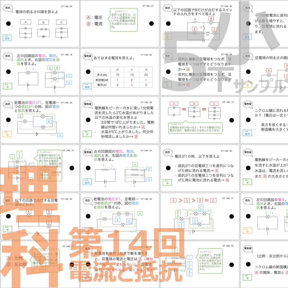 中学受験【5年下 全セット 社会・理科1-18回】 暗記カード 予 中学受験【5年下 全セット 社会・理科1-18回】 暗記カード 予