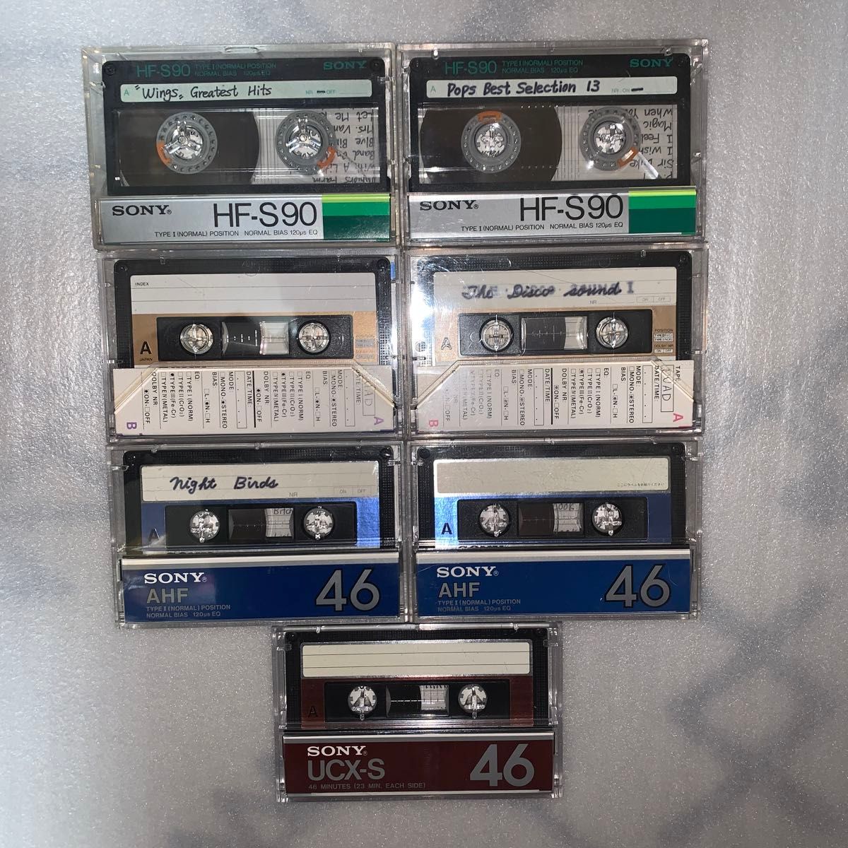 カセットテープ SONY HF-S90 DUAD46 DUAD60 AHF46 UCX-S46 カセットテープ SONY HF-S90 DUAD46 DUAD60 AHF46 UCX-S46