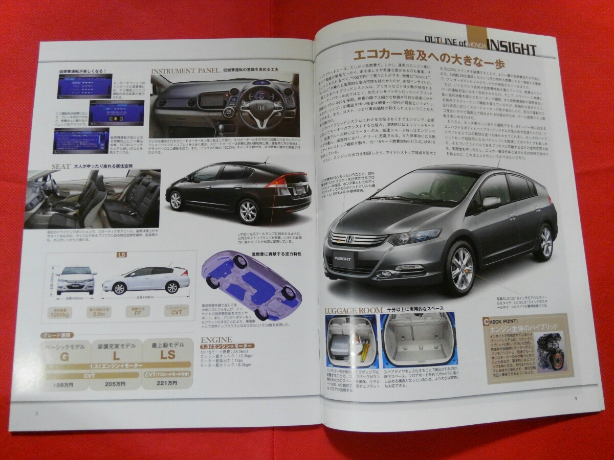 送料無料【新型インサイトのすべて】モーターファン別冊ニューモデル速報 第423弾　ホンダ　ZE2 _画像2