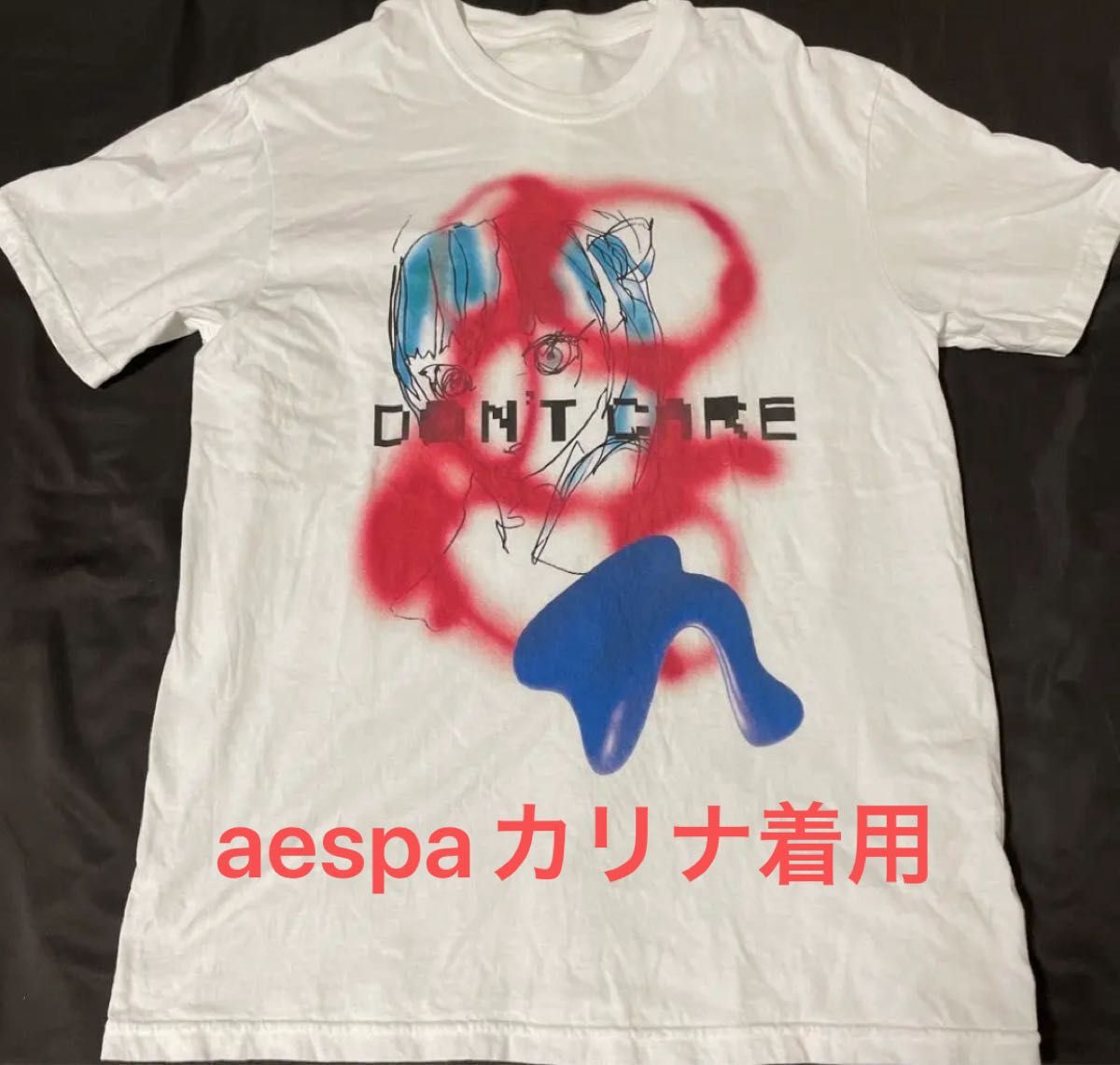 ドントケア DON'T CARE aespaカリナ着用 抽象画Tシャツ専業 ドントケア DON'T CARE aespaカリナ着用 抽象画Tシャツ専業