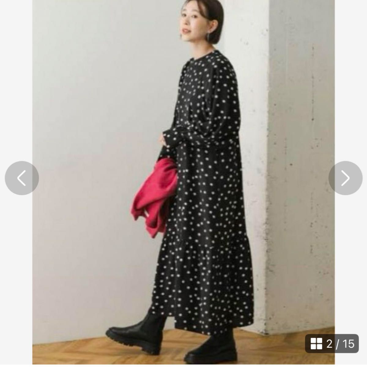 美品 アーバンリサーチ ROSSO ドットボリュームスリーブ 美品 アーバンリサーチ ROSSO ドットボリュームスリーブ
