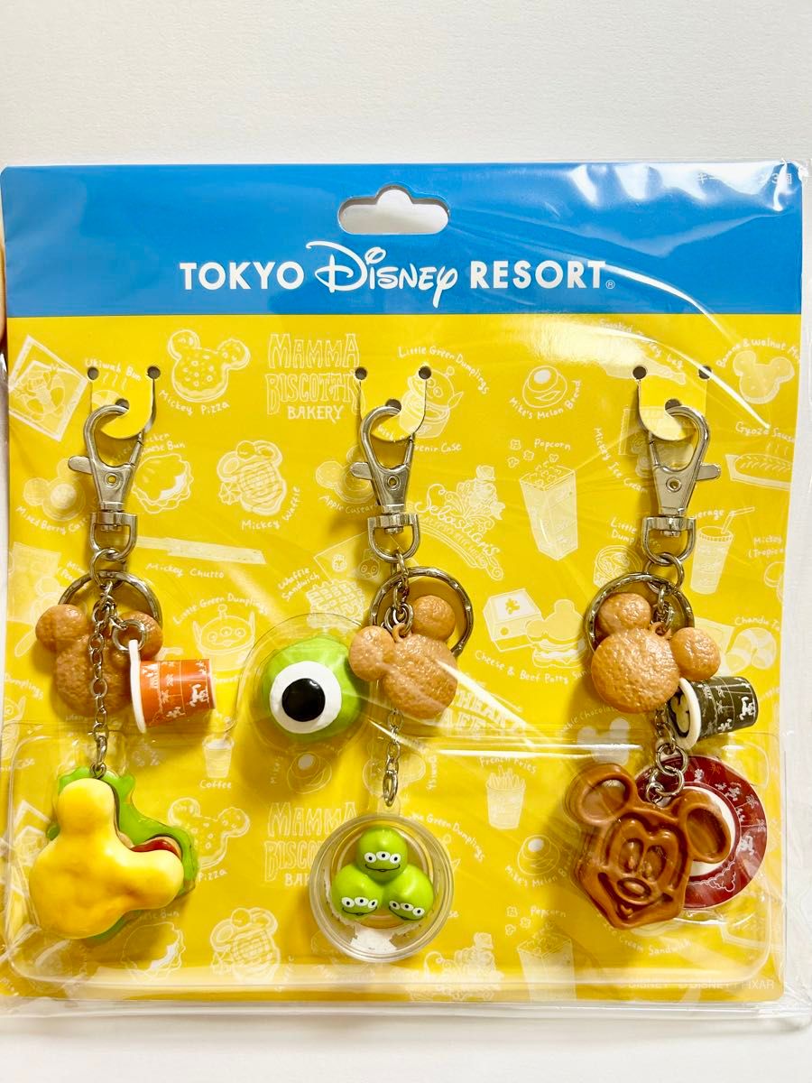 東京ディズニーリゾート ミニチュアフード キーホルダー 3個 東京ディズニーリゾート ミニチュアフード キーホルダー 3個