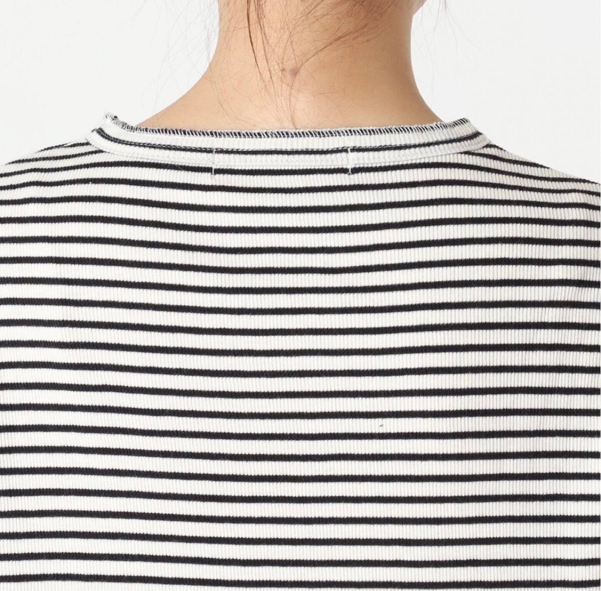 アパルトモン LAppartement Border Rib Longsleeve T-sh アパルトモン LAppartement Border Rib Longsleeve T-sh