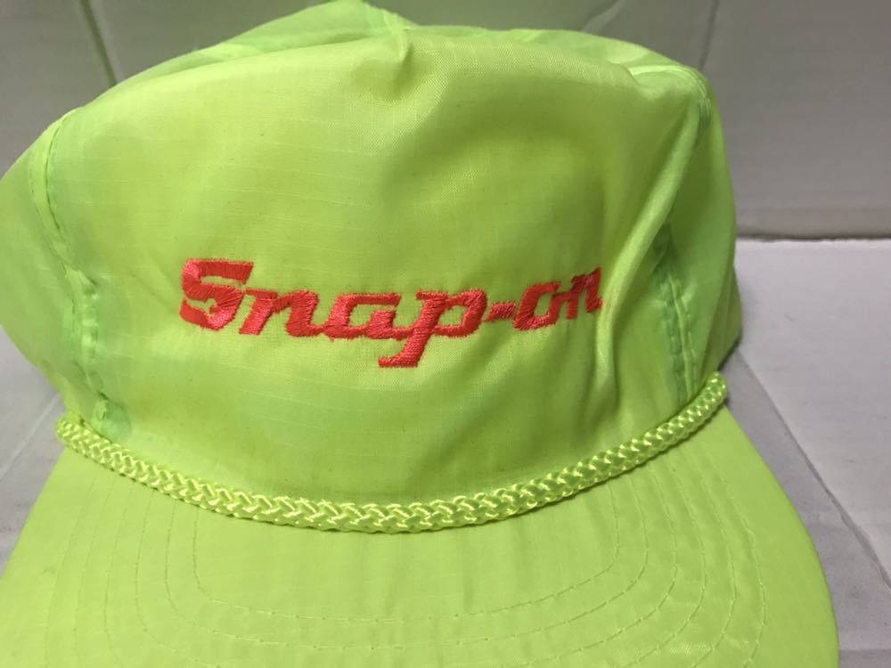 SNAP-ON スナップオン キャップ CAP 帽子 刺繍 蛍光 SNAPON_画像2