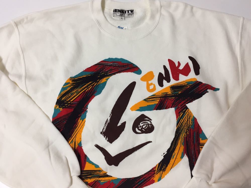  dead 80*S rare new goods heaven -years old .... origin .. go out tv GENKI TV Vintage sweat size L