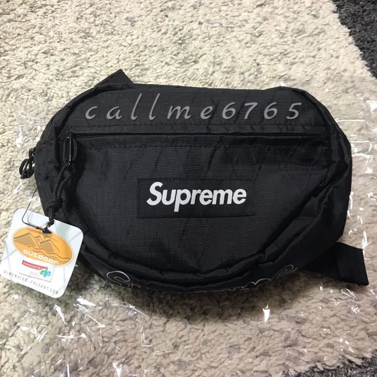 【新品】 18aw Supreme Waist Bag black ブラック 黒 ウエストバッグ シュプリーム 18fw 国内正規品 即納_画像1