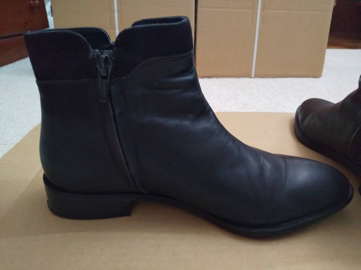 * price cut 2* Rose Bud ROSEBUD short boots leather original leather black black size 36 stylish good-looking 