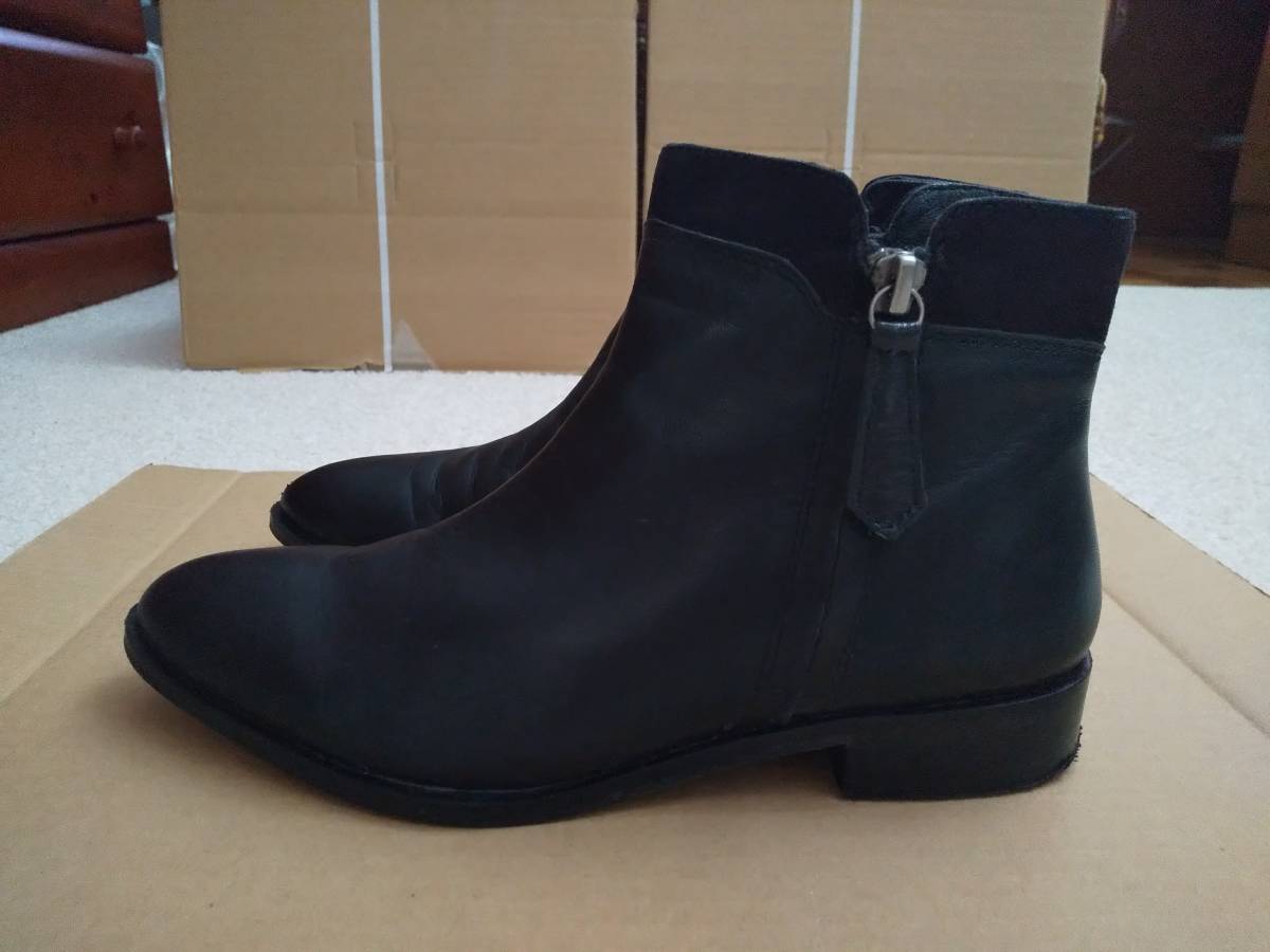 * price cut 2* Rose Bud ROSEBUD short boots leather original leather black black size 36 stylish good-looking 