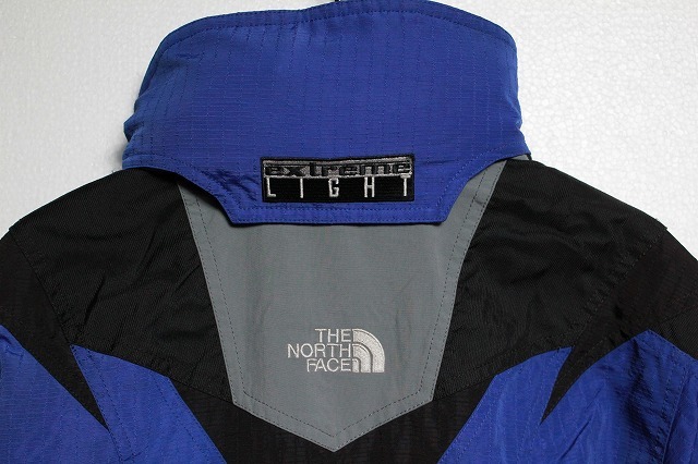 90's ノースフェイス EXTREME LIGHT フード付き ナイロンジャケット 黒青系 (WOMENS 8) エクストリーム THENORTHFACE 6