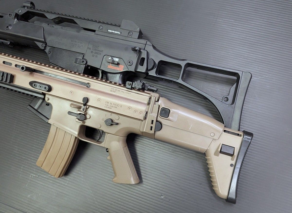 内部強化済み SCAR-L とG36C 電動ガンボーイズ カスタム 10歳 内部強化済み SCAR-L とG36C 電動ガンボーイズ カスタム 10歳