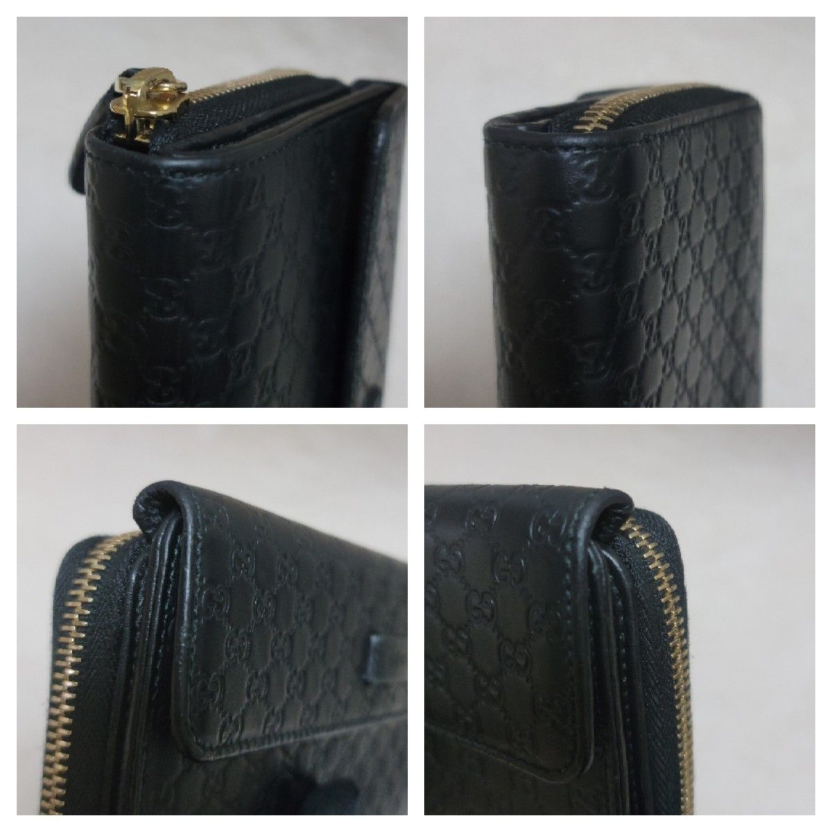 極美品】GUCCI グッチ 長財布 折り財布 ラウンドファスナー 極美品】GUCCI グッチ 長財布 折り財布 ラウンドファスナー