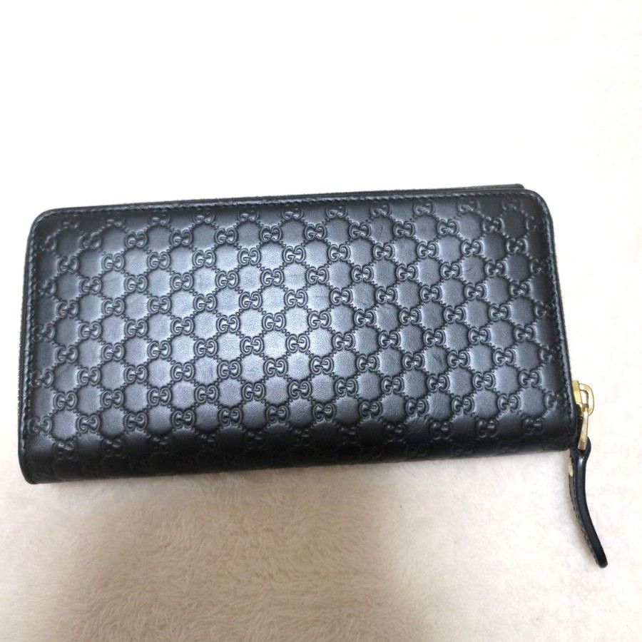極美品】GUCCI グッチ 長財布 折り財布 ラウンドファスナー 極美品】GUCCI グッチ 長財布 折り財布 ラウンドファスナー