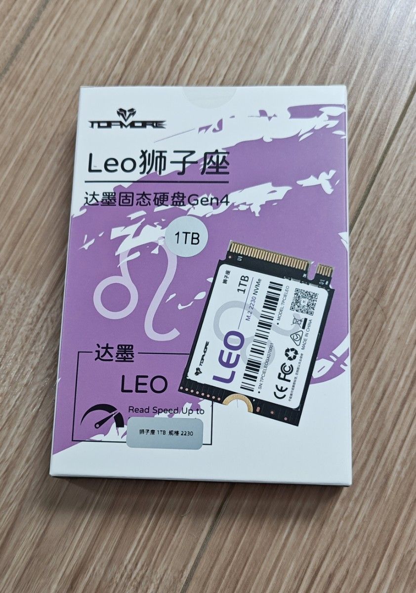 新品未開封LeoM 2 2230 NVMe QLC PCle 3 0 SSD 1TB Steam Deck 新品未開封LeoM 2 2230 NVMe QLC PCle 3 0 SSD 1TB Steam Deck