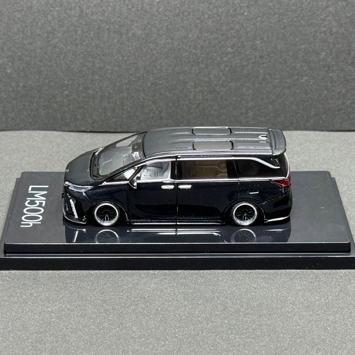 1/64DCT Lexus LM500h ブラック 改造ミニカー ローダウン 1/64 レクサス 新型 LM500h ブラック 改造 ローダウン ホイール