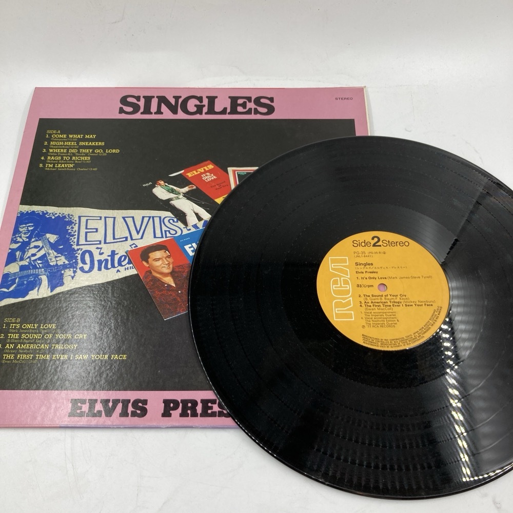 Elvis Presley エルヴィス・プレスリー ４枚まとめ売り SINGLES バーニング・ラブ カリフォルニア・ホリデー SEPARATE WAYS ★K2543R2