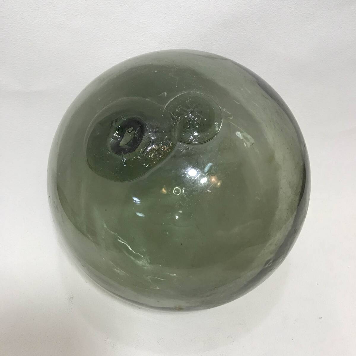 浮き玉 ガラス玉 大 1個 直径約30cm アンティーク レトロ 浮き球